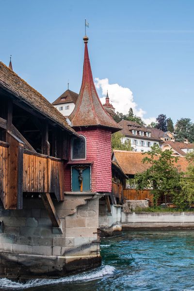 Spreuerbrücke im Sommer 